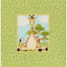 zoe the giraffe world of susybee for hamil textiles patchworkstoff grün