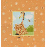 zoe the giraffe world of susybee for hamil textiles patchworkstoff orange