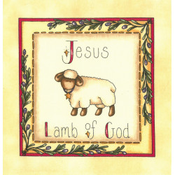 Nativity Dianna Marcum Weihnachtspanel Patchworkstoff Jesus Lamb of God