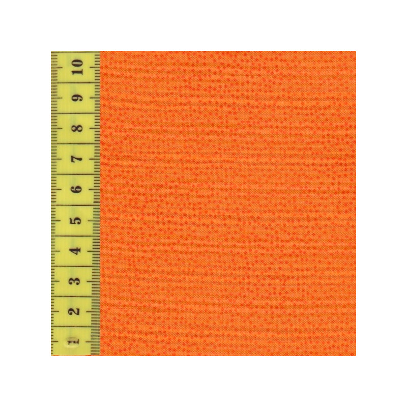 Quilters basic helleres orange mit kleinen gepunkteten Kringels Stof patchworkstoff