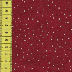 4513-401 stof quilters basic schneeflocken auf rot Patchworkstoff