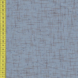 Stof Patchworkstoff Quilters Basic Dusty hellblau mit Gittermuster