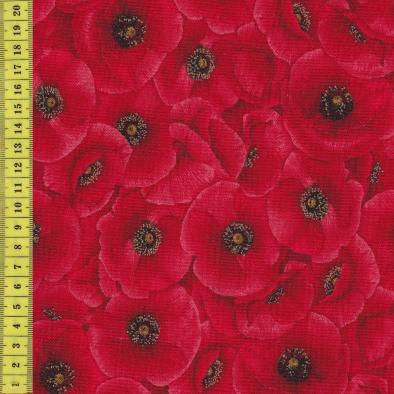 tuscan poppies chang a hwang mohnblumen timeless treasures patchworkstoff c5835